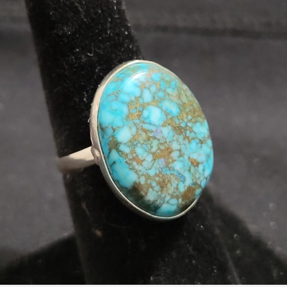 Turquoise Sterling Silver Ring 6.75